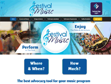 Tablet Screenshot of festivalofmusic.com